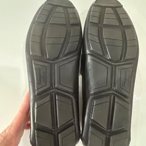 Salvatore Ferragamo Black Leather Bit-Detail Slip-On Loafers main image 8